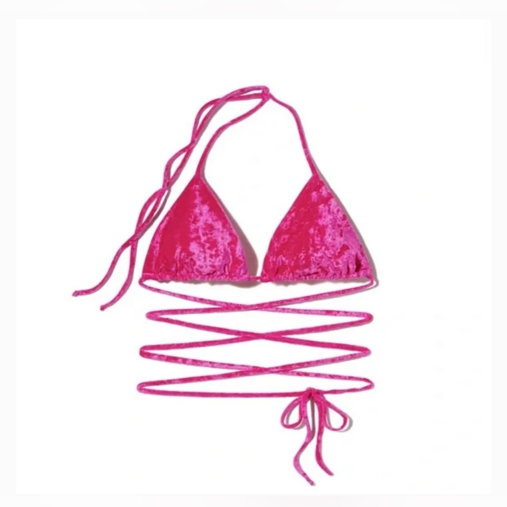 Inamorata Olas Swim Pink Velvet Bikini (Two Piece) 👙